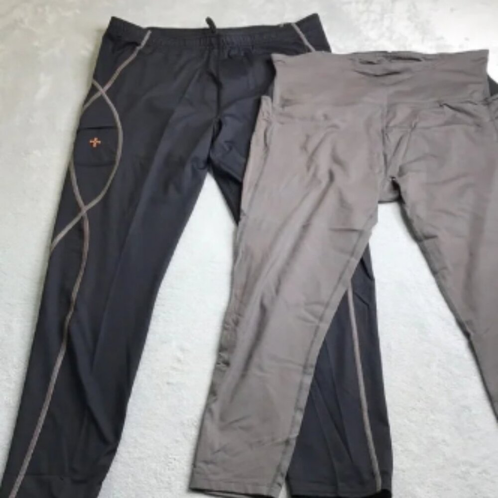 Tommie Copper Velocity Running Rights & back Support Ankle Leggings Size 2X New